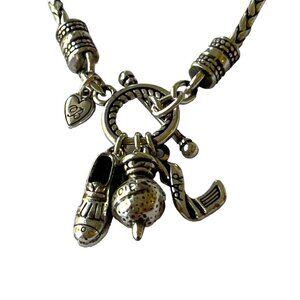 Vintage BRIGHTON Necklace: Golf Lovers necklace with charms | RETIRED